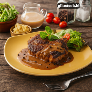 Read more about the article Resep Steak Lada Hitam Klasik, Gurih Pedas ala Restoran