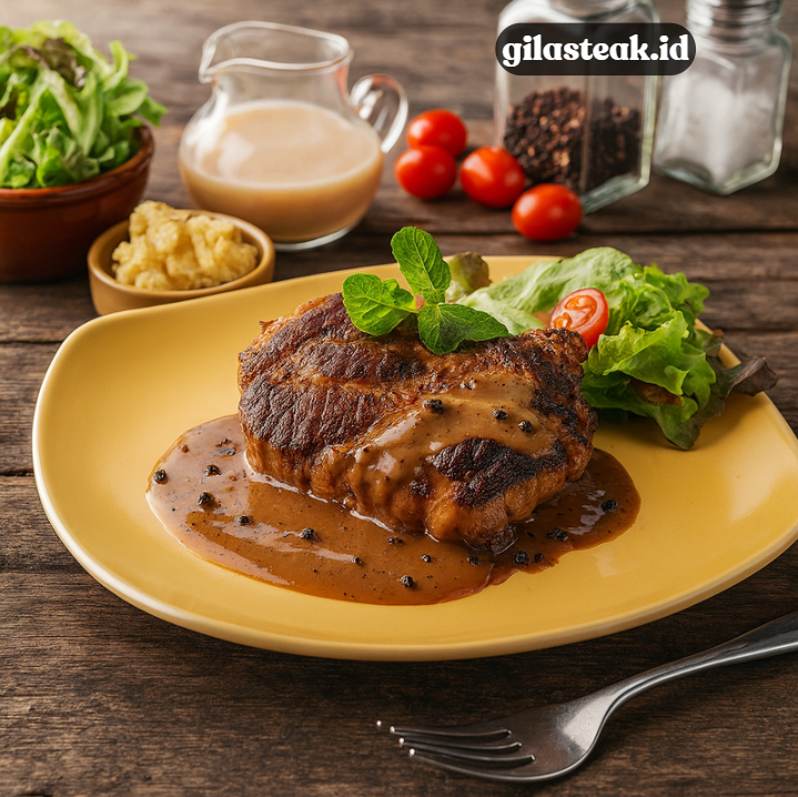 Read more about the article Resep Steak Lada Hitam Klasik, Gurih Pedas ala Restoran