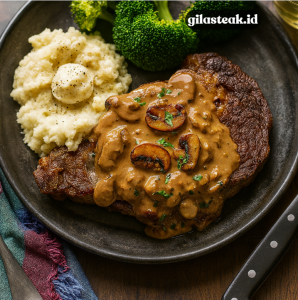 Read more about the article Cara Membuat Saus Mushroom Creamy untuk Steak yang Lezat
