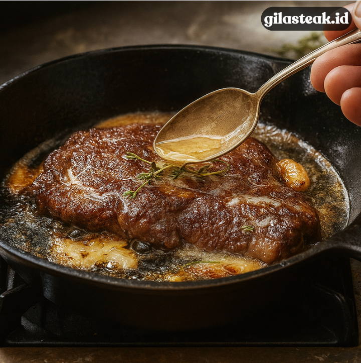 You are currently viewing Cara Menggunakan Butter Basting pada Steak agar Lebih Juicy