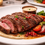 kelezatan steak daging unta