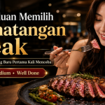 memilih kematangan daging steak