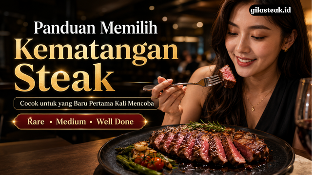 Read more about the article Memilih Kematangan Daging Steak, Pemula Wajib Tahu